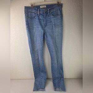 Madewell Women's Jeans Size 27 Womens 9" High Rise Skinny Blue Denim Pre-Owned